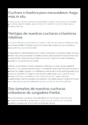 Łyżki przesiewowe Epiroc BS 2200