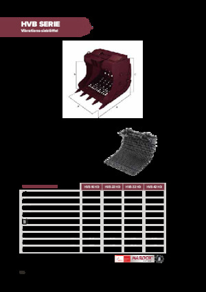 Łyżki przesiewowe Hydra Ram HVB-16HD