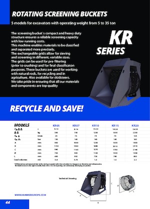 Łyżki przesiewowe Hammer KR06