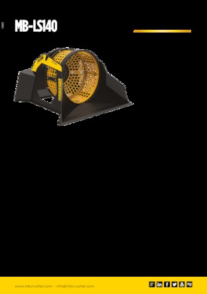Łyżki przesiewowe MB Crusher MB-LS140