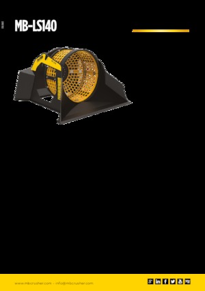 Łyżki przesiewowe MB Crusher MB-LS140