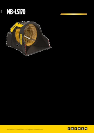 Łyżki przesiewowe MB Crusher MB-LS170 S2