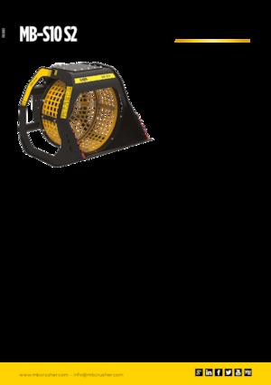 Łyżki przesiewowe MB Crusher MB-S10 S2