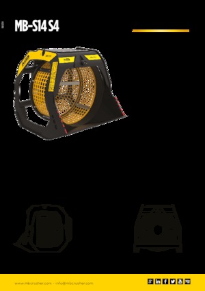 Łyżki przesiewowe MB Crusher MB-S14 S4