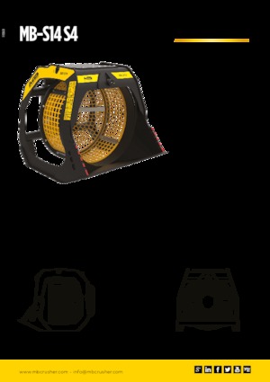 Łyżki przesiewowe MB Crusher MB-S14 S4