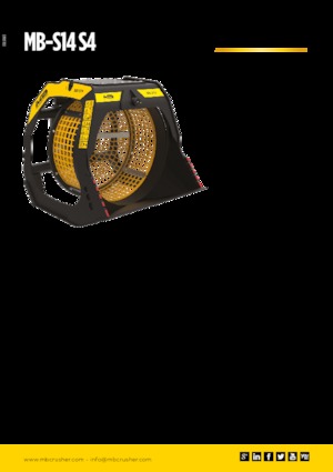 Łyżki przesiewowe MB Crusher MB-S14 S4