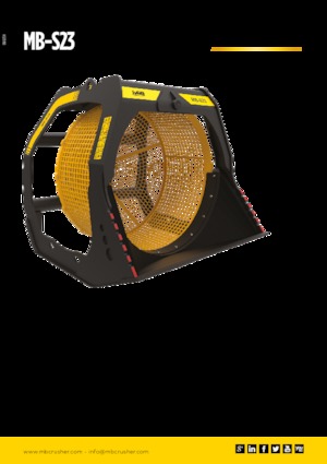 Łyżki przesiewowe MB Crusher MB-S23