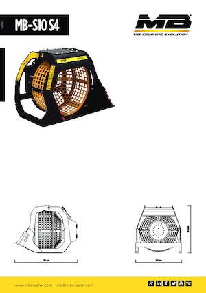 Łyżki przesiewowe MB Crusher MB-S10 S4