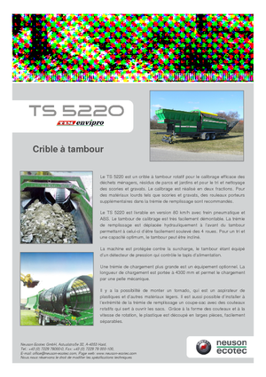 Utylizacja odpadów — przesiewacze Neuson-Ecotec TS 5220 LS