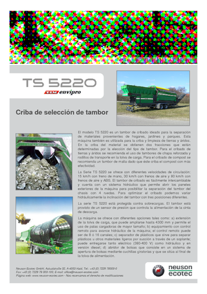 Utylizacja odpadów — przesiewacze Neuson-Ecotec TS 5220 LS