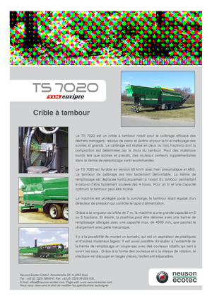 Utylizacja odpadów — przesiewacze Neuson-Ecotec TS 7020