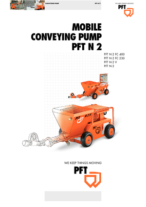 Pompy przenośnika ślimakowego PFT N 2 V
