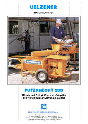 Pompy przenośnika ślimakowego Uelzener S 30 R210 HD 40 TM100