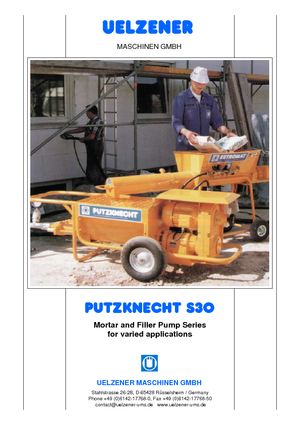 Pompy przenośnika ślimakowego Uelzener S 30 R210 UE5O7R2