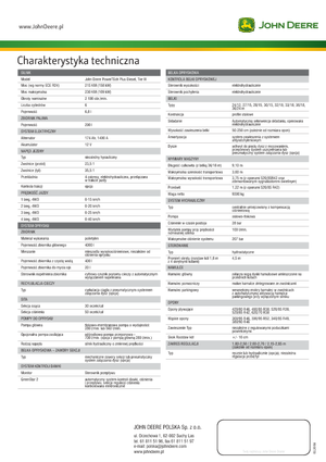 Opryskiwacze samojezdne John Deere 5430i