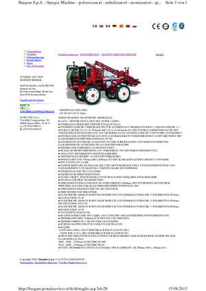 Opryskiwacze samojezdne Bargam Grimpeur 2500 MC