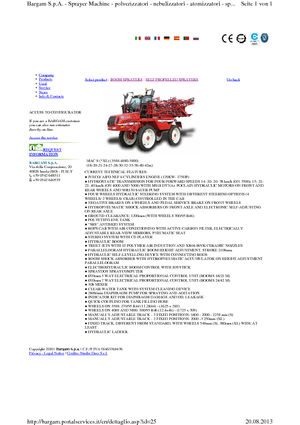 Opryskiwacze samojezdne Bargam Mac 4000 XL