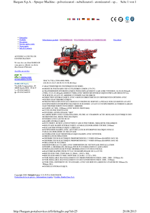 Opryskiwacze samojezdne Bargam Mac 4000 XL