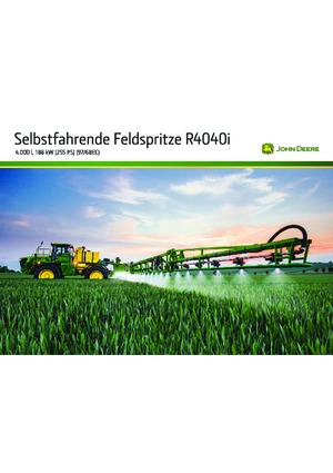 Opryskiwacze samojezdne John Deere R4040i