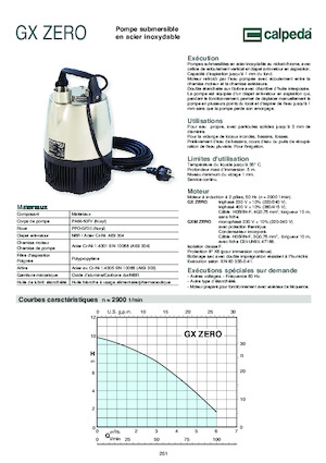 Pompy zatapialne ściekowe Calpeda GQS 40-9