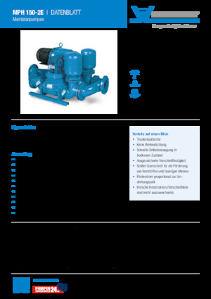 Pompy zatapialne ściekowe Heide-Pumpen MPH 150-2D