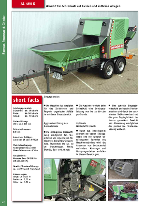 Utylizacja odpadów — rozdrabniacze Jenz AZ 460 D