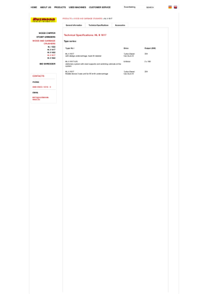 Utylizacja odpadów — rozdrabniacze Husmann HL II 1617 HL