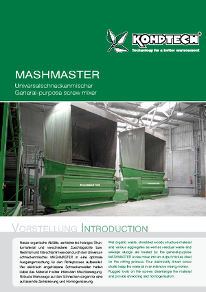Utylizacja odpadów — rozdrabniacze Farwick® MASHMASTER 1300 SE