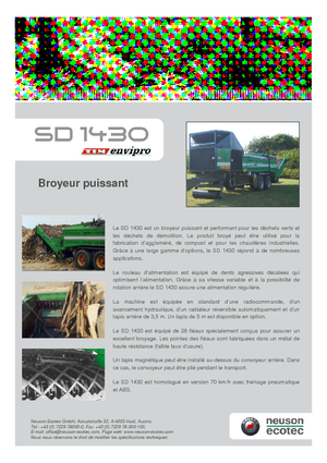 Utylizacja odpadów — rozdrabniacze Neuson-Ecotec SD 1430