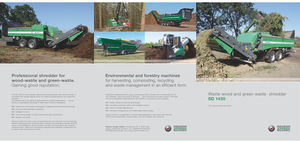 Utylizacja odpadów — rozdrabniacze Neuson-Ecotec SD 1430