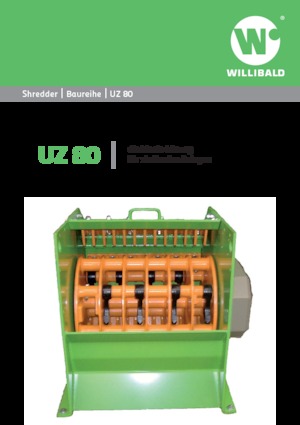 Utylizacja odpadów — rozdrabniacze Willibald UZ 80