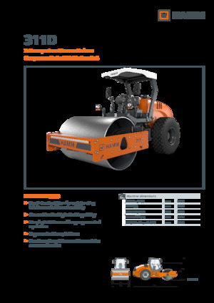 Pojedyncze walce drogowe Hamm 311D