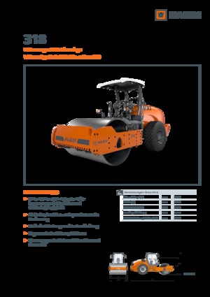 Pojedyncze walce drogowe Hamm 318