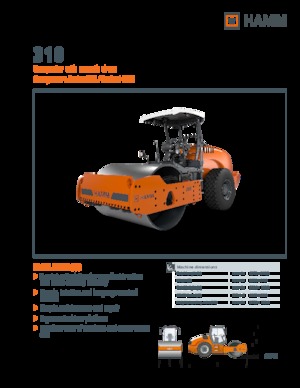 Pojedyncze walce drogowe Hamm 318