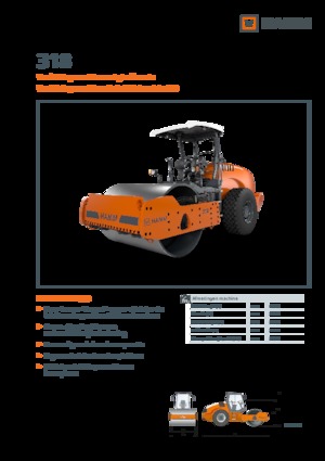 Pojedyncze walce drogowe Hamm 318