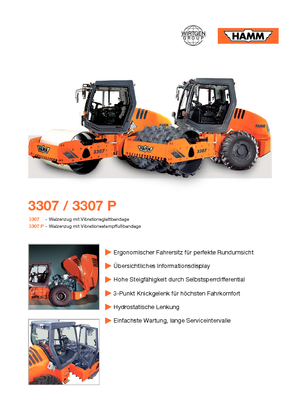 Pojedyncze walce drogowe Hamm 3307