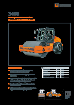 Pojedyncze walce drogowe Hamm 3410