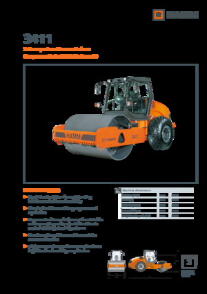 Pojedyncze walce drogowe Hamm 3411