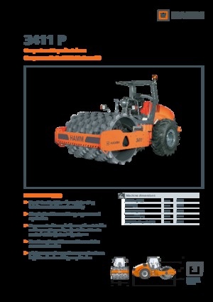 Pojedyncze walce drogowe Hamm 3411 P