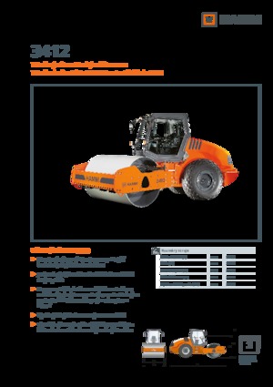 Pojedyncze walce drogowe Hamm 3412