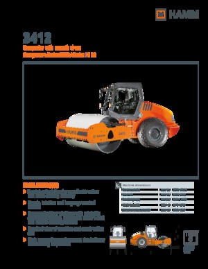 Pojedyncze walce drogowe Hamm 3412