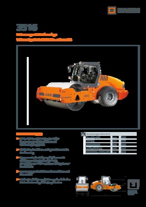 Pojedyncze walce drogowe Hamm 3516