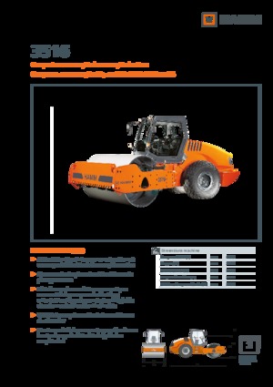 Pojedyncze walce drogowe Hamm 3516