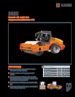 Pojedyncze walce drogowe Hamm 3520