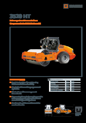 Pojedyncze walce drogowe Hamm 3520 HT
