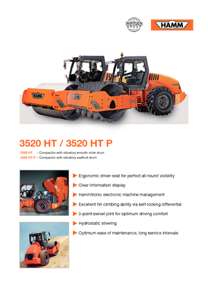 Pojedyncze walce drogowe Hamm 3520 HT-V