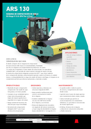 Pojedyncze walce drogowe Ammann ARS 130 PD