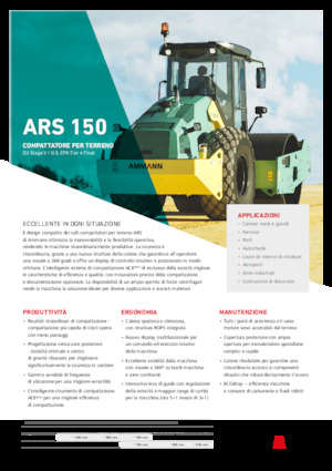 Pojedyncze walce drogowe Ammann ARS 150 PD