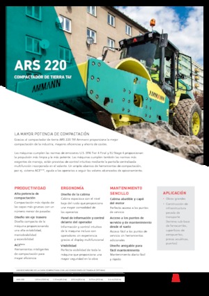 Pojedyncze walce drogowe Ammann ARS 220