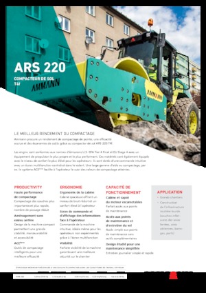 Pojedyncze walce drogowe Ammann ARS 220